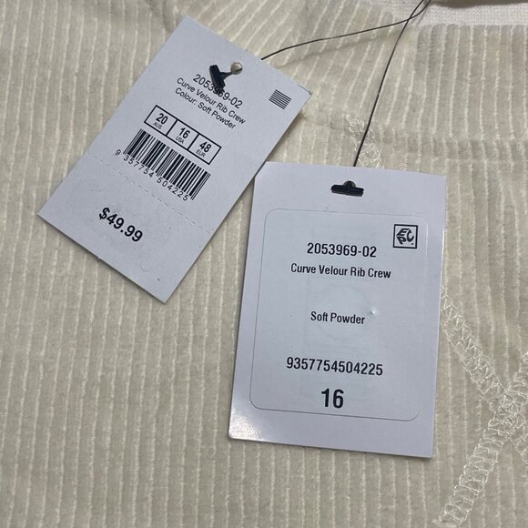 Cotton on Women's Cream Crew Neck Pullover Sweater, Size 16, New - Picture 10 of 11